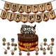 thumbnail image 3 of Bandera de fiesta de cumpleaños con temática de mago, bandera de mago, sombrero de mago, gafas, juego de tarjetas para pastel, 3 of 6