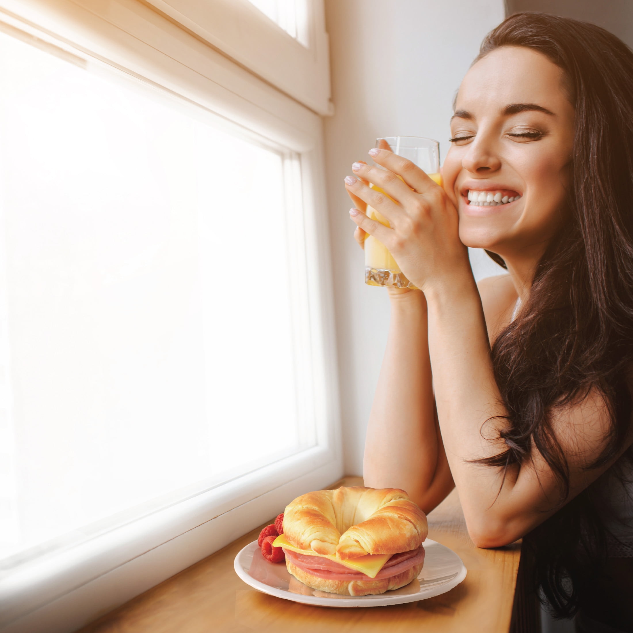 Jimmy Dean Frozen Breakfast Sandwich, Ham & Cheese Croissant, 8 Count