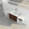 thumbnail image 5 of 48-Inch Bathroom Vanity with Soft-Close Cabinet Doors & Adjustable Shelves - 24" & 12" Storage Combination Cabinet for Wall-Mounted Space Efficiency, 5 of 9