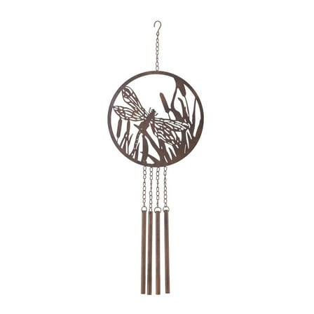 Melrose International Dragonfly Wind Chime 33"H Metal