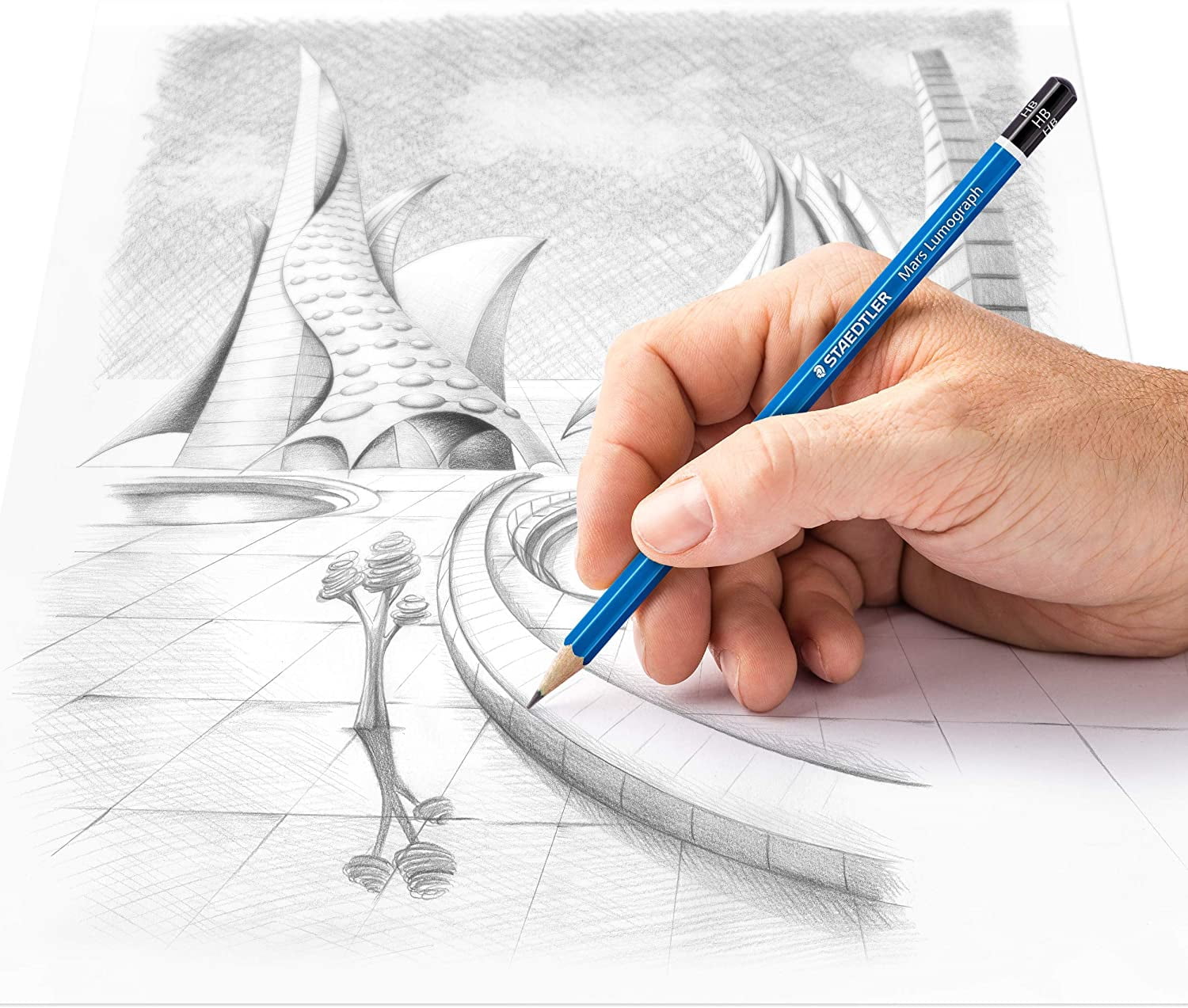 STAEDTLER-MARS LIMITED 100HB STAEDTLER MARS LUMOGRAPH DRAWING PENCIL HB