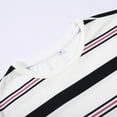 thumbnail image 5 of Dpytoraw Men's T Shirt With Fashionable Striped Print And Short Sleeves For Men Graphic T-Shirts Men White L, 5 of 5
