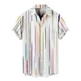 thumbnail image 1 of Eashery Button Up Shirt Men Hawaiian Shirt for Men, Men's Short Sleeve Button Down Vintage Bowling Shirts Hawaiian Casual Printed Beach Shirt Tops White Medium, 1 of 4