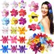 thumbnail image 1 of Pinza para el pelo Jexine con forma de hibisco artificial hawaiano, 18 unidades, 1 of 7