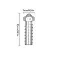 thumbnail image 3 of 3D Printer Nozzle 1.75mm Extruder Large Flow Nozzle M6 printer threaded Threaded 3D Printer Parts, Stainless Steel, 1.0mm, Silver, 3 of 6
