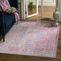 SAFAVIEH Windsor Vana Transitional Area Rug, Lavender/Fuchsia, 9' x 13'