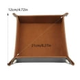 thumbnail image 2 of PU Leather Folding Storage Tray for Sundries and Dice Portable Stackable Multiple Colors, 2 of 3