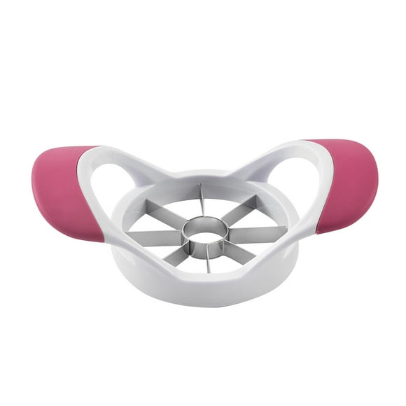 Cortador de frutas en cubos de acero inoxidable | Rebanador y divisor de manzanas multifuncional | Preparación de fruta sin esfuerzo con cuchillas de seguridad | Aparato de cocina fácil de limpiar