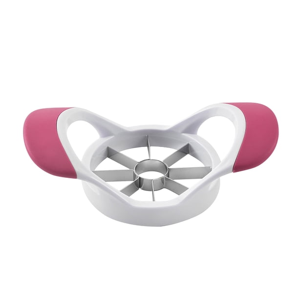 Xihbxyly Cortador de Frutas de Acero Inoxidable, Cortador de Manzanas Sin Esfuerzo, Cuchillas Duraderas, Herramienta de Cocina Que Ahorra Tiempo, Manejo Seguro, Fácil Limpieza, Almacenamiento Compact