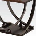 thumbnail image 4 of HomeRoots 485826 23 x 24 x 24 in. Black Nickel & Clear Glass Square End Table with Shelf, 4 of 5