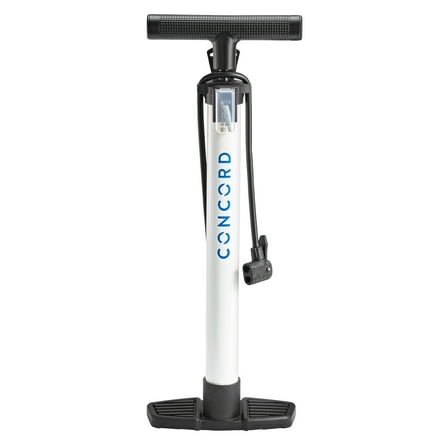 Concord High-Volume Floor Pump, 100 PSI, Schrader and Presta Compatible