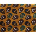 thumbnail image 4 of oneOone Georgette Viscose Mustard Yellow Fabric Skull Craft Projects Decor Fabric Printed By The Yard 42 Inch Wide, 4 of 4
