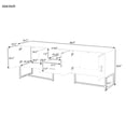 thumbnail image 5 of Black Tv Stand For Living Room, 70-inch Tvs, 1 Drawer, 2 Cabinets, Metal Legs, Cabinet, , , Stylish Room Piece, 5 of 6