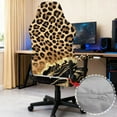 thumbnail image 4 of Xoenoiee Leopard Marble Pattern Game Chair Cover with 1 Pair Armrest Cover, Anti-Scratch Protection Rotating Chair Slipcovers, Stretchy Covers for Racing Gaming Chair, 4 of 7