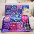 thumbnail image 5 of 75th Birthday Gifts for Women 75th Birthday Decorations for Women Gifts for 75th Birthday Happy 75th Birthday Gifts Best 75th Birthday Gift Ideas for Wife Mom Sister Throw Blanket 60x50 Inch(Purple), 5 of 6