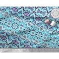 thumbnail image 2 of Soimoi Georgette Viscose Fabric Moroccan Damask Decorative Fabric Prints by Yard 42 Inch Wide, 2 of 2