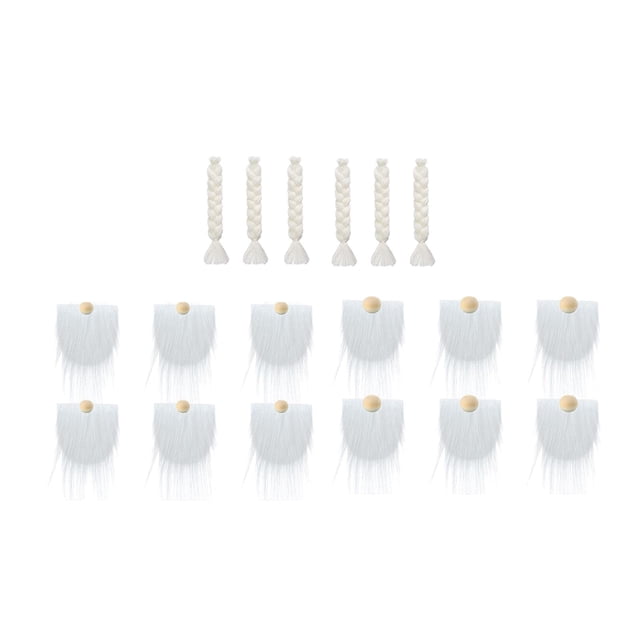 Tela de Piel Sintética Precortada, Disfraz de Barba de Enano, Tela de Piel en Miniatura, Juguetes Artesanales, de , Decoraciones para blanco Gloria Barba de gnomo de piel sintética