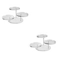 thumbnail image 1 of Kearding Round Cake Stand Cupcake Stand Reusable Wedding  for Celebration Decoration S 2piezas Transparente 3 círculos, 1 of 1