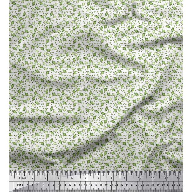 Soimoi Poly Georgette Fabric Floral Shirting Decor Fabric Printed Yard 42 Inch Wide