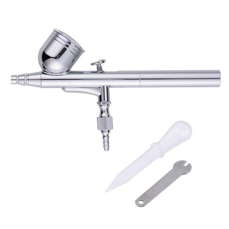 0.3mm Double-action Airbrush Gun Kit Gravity Feed Cake Decorating Nail Art Makeup Tattoo (Best Single Action Airbrush)