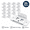 White, variant on 20-Pack Heavy Duty Hidden 2-in-1 Iron Corner Brackets, Furniture Joint Connectors for Wood (White)