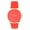 red, variant on Simple and Streamlined, Diamond Teardrop at 12 o'clock - Elegant Women's Round Dial Rubber Band Sleek Designer Wrist Watch - ST10458 Gld - Purple