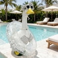 thumbnail image 2 of Porch Goose Clothes 23 In, Porch Goose Clothes, Big White Gooses Sculpture Decor Set, Polyester Waterproof for Patio Lawn Daily Decor, Ccwuwei, 2 of 9
