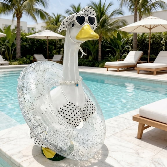 AZXY Porch Goose Outfit, 23" Porch Goose Clothes for Lawn Yard Patio Decoration, Goose Clothing for Cement Plastic Lawn Goose Statue,Goose Clothes for Porch Goose Figurine,Outdoor Garden Decor