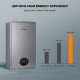 thumbnail image 5 of CAMPLUX 5.28 GPM 150,000 BTU Indoor Propane Instant Tankless Water Heater, Grey, 5 of 9
