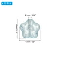 thumbnail image 2 of Random Glass Flower Beads Transparent Floral Beads Hibiscus Beads Blue  50Pack, 2 of 6