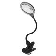 thumbnail image 2 of Lámpara de aumento 3X primaria, 10X secundaria, con clip, LED suave, puerto USB, lupa de cuello de cisne ajustable con luz, 2 of 14