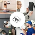 thumbnail image 2 of Adjustable Wall-Mounted Phone Tablet Stand 4.7-15 Inch Space Saving Design ABS Construction, 2 of 9