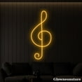 thumbnail image 2 of Glowneon Music Note Neon Sign, Piano Note Led Sign, Musical Notes Sign, Musician Room Decor, 2 of 5