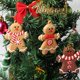 thumbnail image 4 of 12 Uds. De adornos de hombre de jengibre, decoraciones para árboles de Navidad, adornos para árboles navideños, etiqueta de regalo, 4 of 4