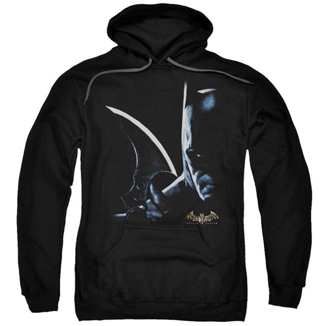 Batman AA & Arkham Batman Sweat à Capuche Adulte, Noir - 4X