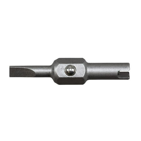 KLEIN TOOLS 13231 Replacement Bits, 1/8-Inch Slotted and Schrader®