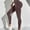 01 Bronze, variant on YueHuiYing Workout Ribbed Seamless Leggings for Women High Waist Tummy Control Gym Leggings Athletic Yoga Pants