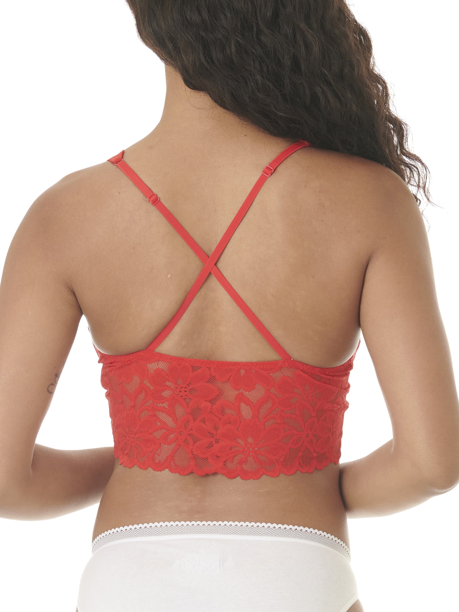 No Boundaries Juniors Longline Lace Bra