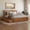Light Toffee, variant on AFI Madison King Platform Bed with Matching Footboard and Storage Drawers, Light Toffee