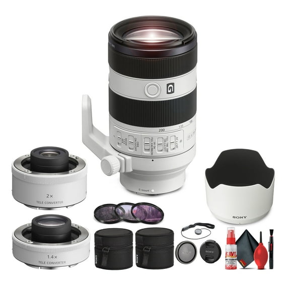 Sony FE 70-200mm F/4 Macro G OSS II Full-Frame Compact Telephoto Zoom Lens - Bundle(International Model)