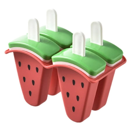 

Younar Fruit Popsicle Mold | DIY Popsicle Molds 4 Pieces | PP Ice Pop Molds BPA Free Reusable Easy Release Homemade Ice Pop Maker Watermelon Orange Kiwi Popsicles Molds