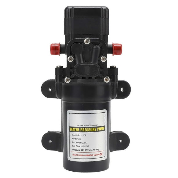 Water Pressure Diaphragm Pump Self Priming Diaphragm Pump High Pressure Water Pump for Outdoor RL 2202 12V
