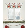 thumbnail image 5 of Christmas Kitchen Curtain Valance, Gingerbread Candy Cane Window Curtain Valance Rod Pocket, 1 Panel Short Valances Window Treatment for Living Room Bedroom Bathroom Cafe Xmas Decor (54x18 Xmas Ball), 5 of 6