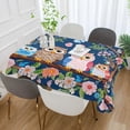 thumbnail image 5 of Coolnut Owls Sitting on Branch Rectangle Tablecloth Waterproof Table Clothative Stain Resistant & Wrinkle Resistant Washable Table Cover for Dining Table/Party/Camping 60x90 Inch Decor Gift, 5 of 7