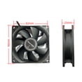 thumbnail image 3 of Ventilador De Chasis Ventilador silencioso para carcasas de computadora Ventilador de refrigeración del chasis Cojinete hidráulico (9 cm), 3 of 5