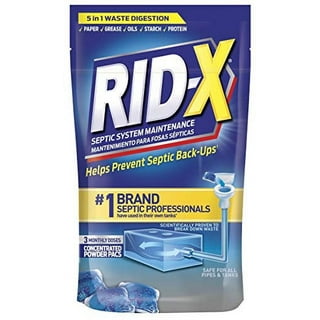 RID-X Septic Tank Treatment Powder, 5 Month Supply (49 oz