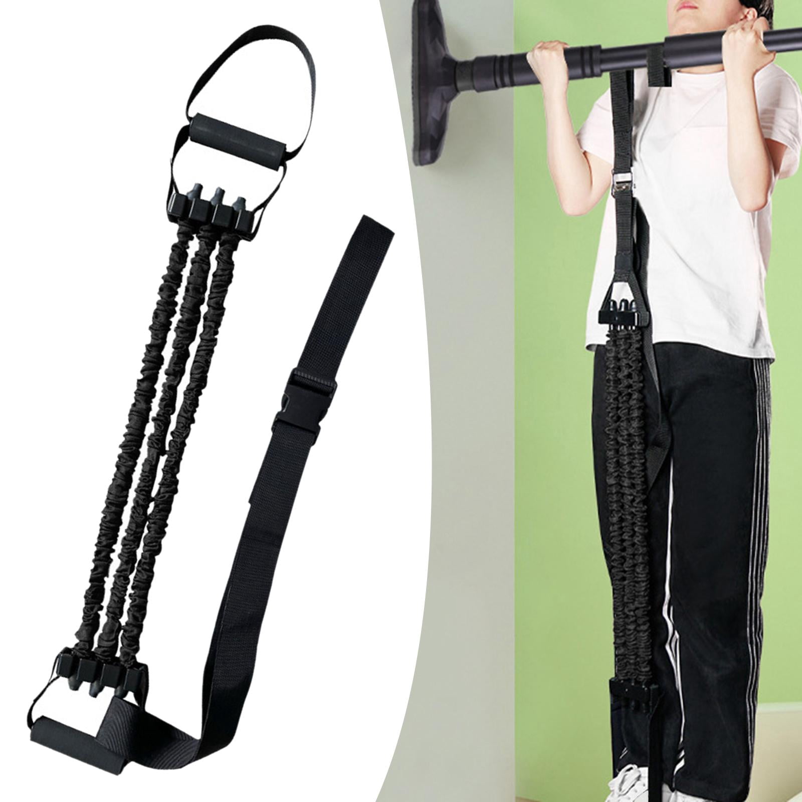 High quality pull up support band for workout, heavy duty adjustable resistance Black