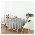 thumbnail image 4 of YOSITiuu 24 Pack 84" Silver Round Heavy Duty Plastic Table Covers Tablecloth (Reusable) (Round 84", Silver), 4 of 5