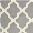 thumbnail image 6 of SAFAVIEH Cambridge Liam Geometric Wool Area Rug, Silver/Ivory, 10' x 10' Square, 6 of 8