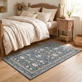 thumbnail image 2 of ICEANT 9'x12' Area Rug, Rustic Style Rugs for Entryway Living Room Bedroom, Farmhouse Non-Slip Country Carpet Indoor Machine Washable, Black, 2 of 5